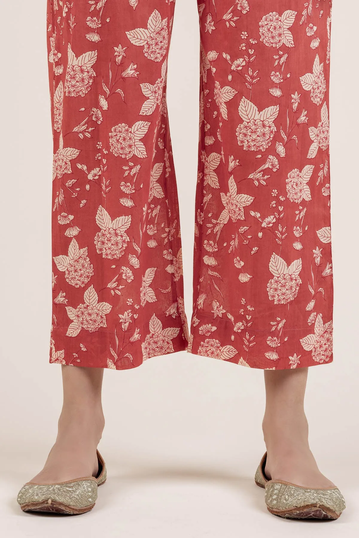 Floral Burnt Orange Trousers