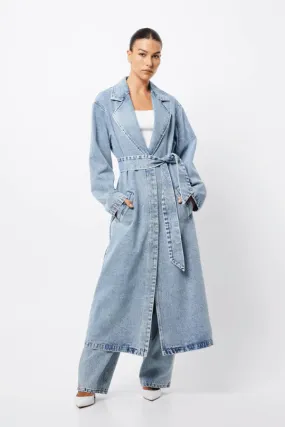 Frequency Trench Coat Acid Wash