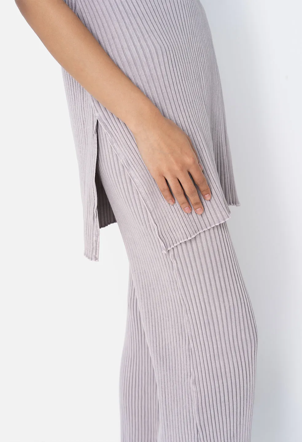 Ginza Rib Tunic / Mineral Wash Thistle