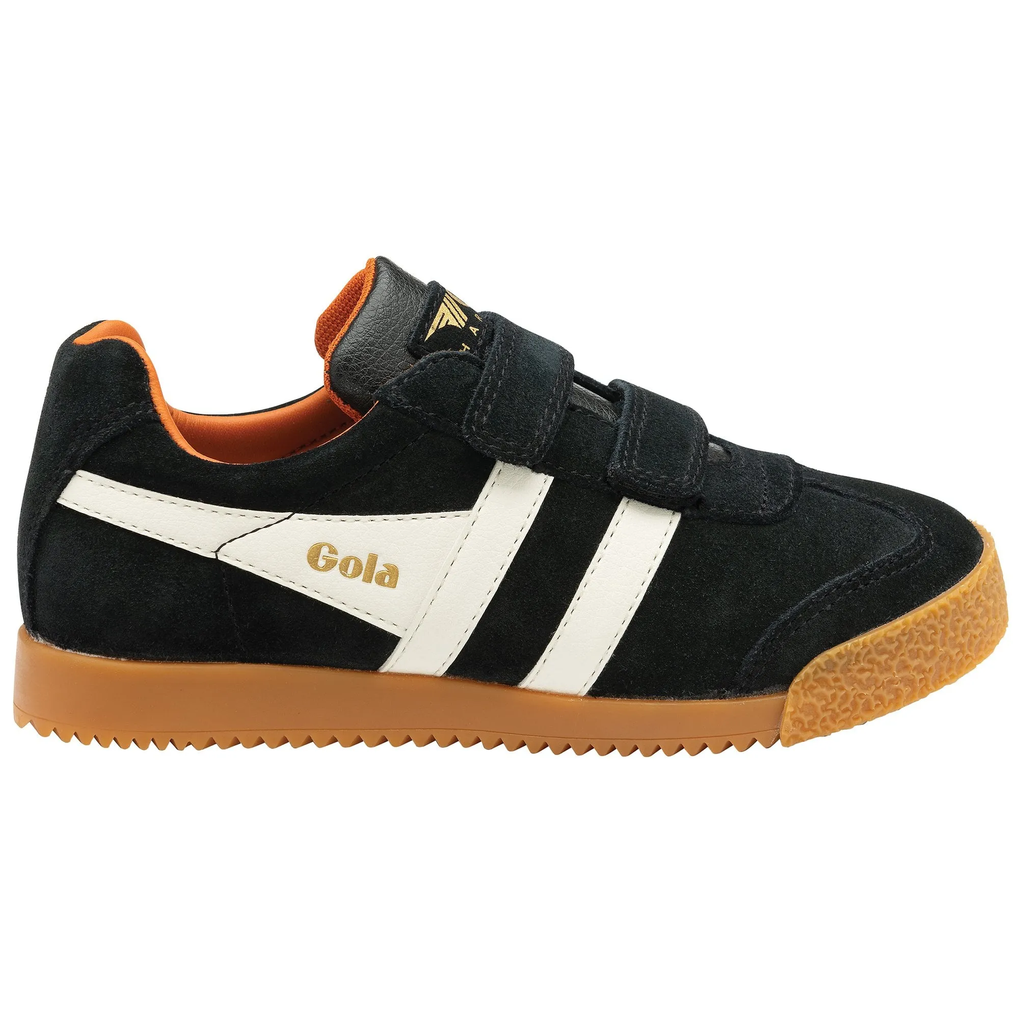 GOLA HARRIER Strap Noir Blanc basket sneakers