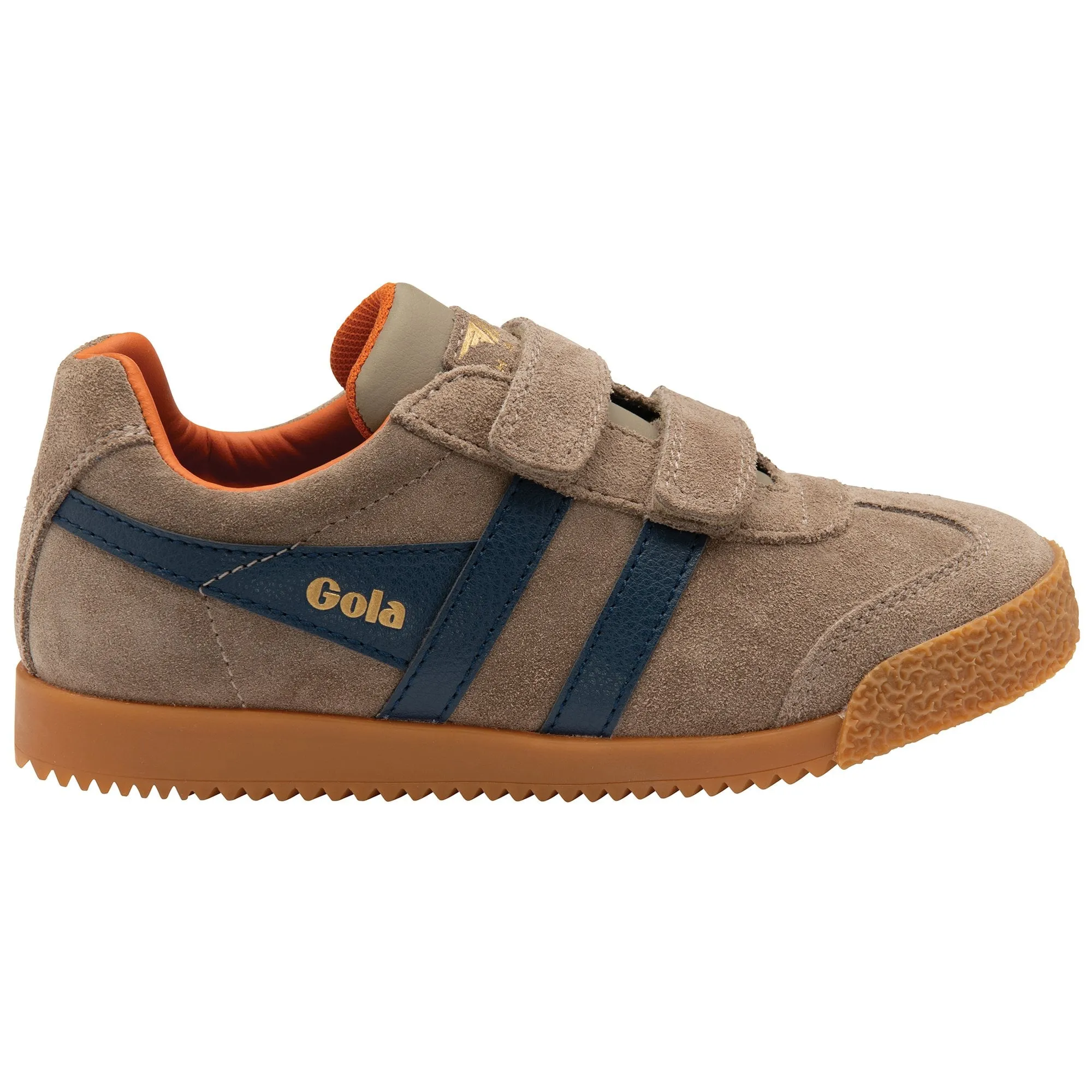 GOLA HARRIER velcro Taupe Marine basket sneakers