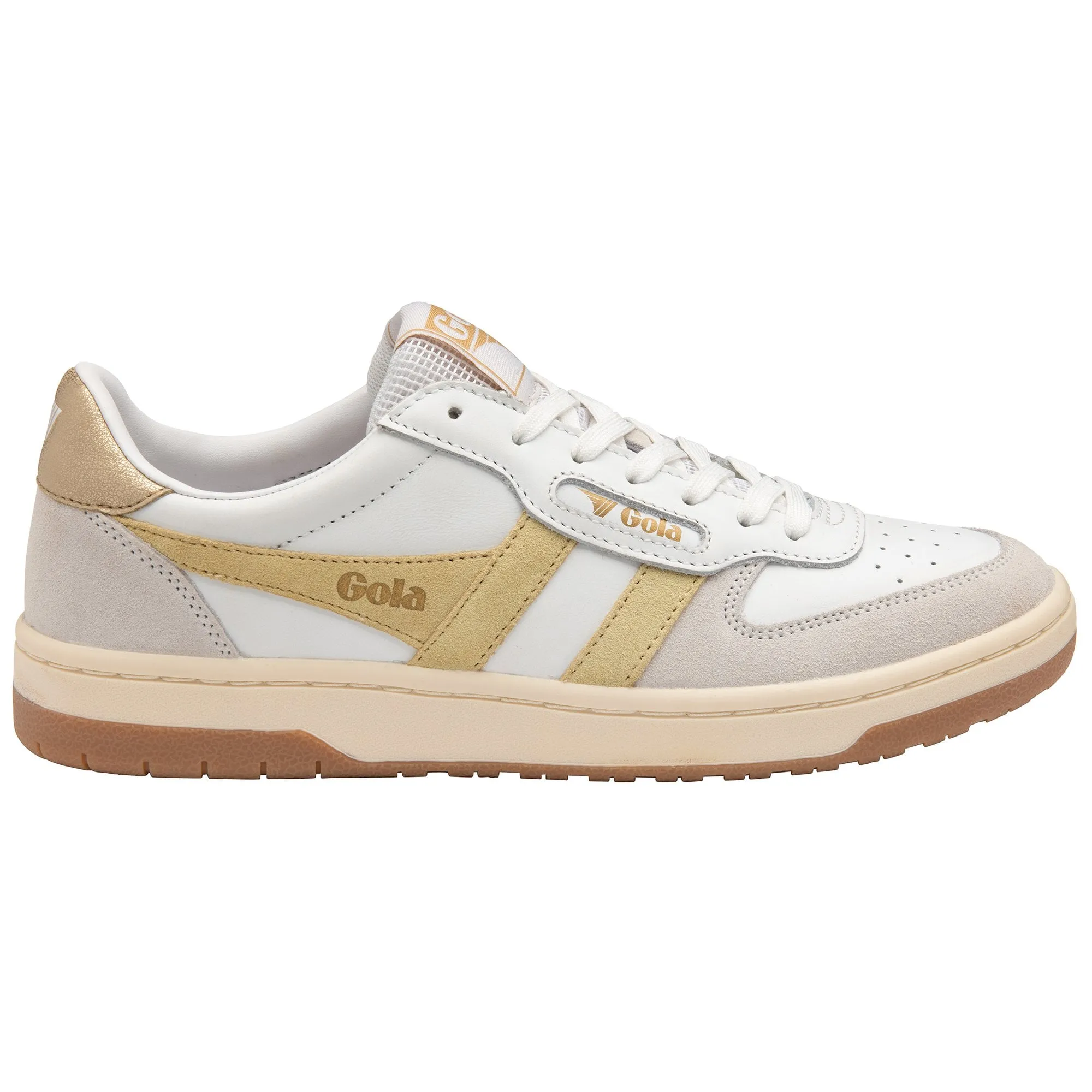 GOLA HAWK Blanc CItron Sneakers Baskets adultes