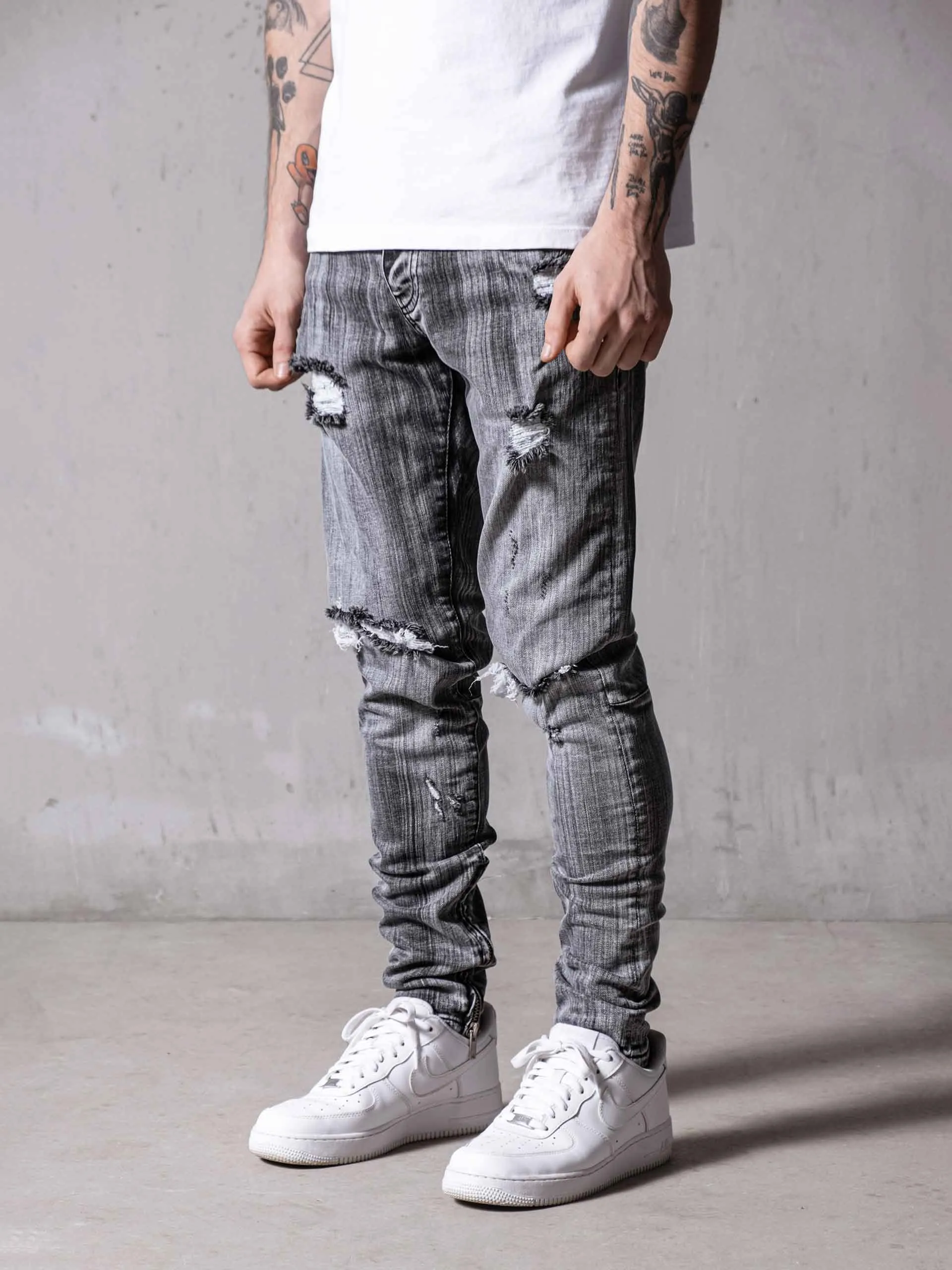 Grey Mono Essential Jeans