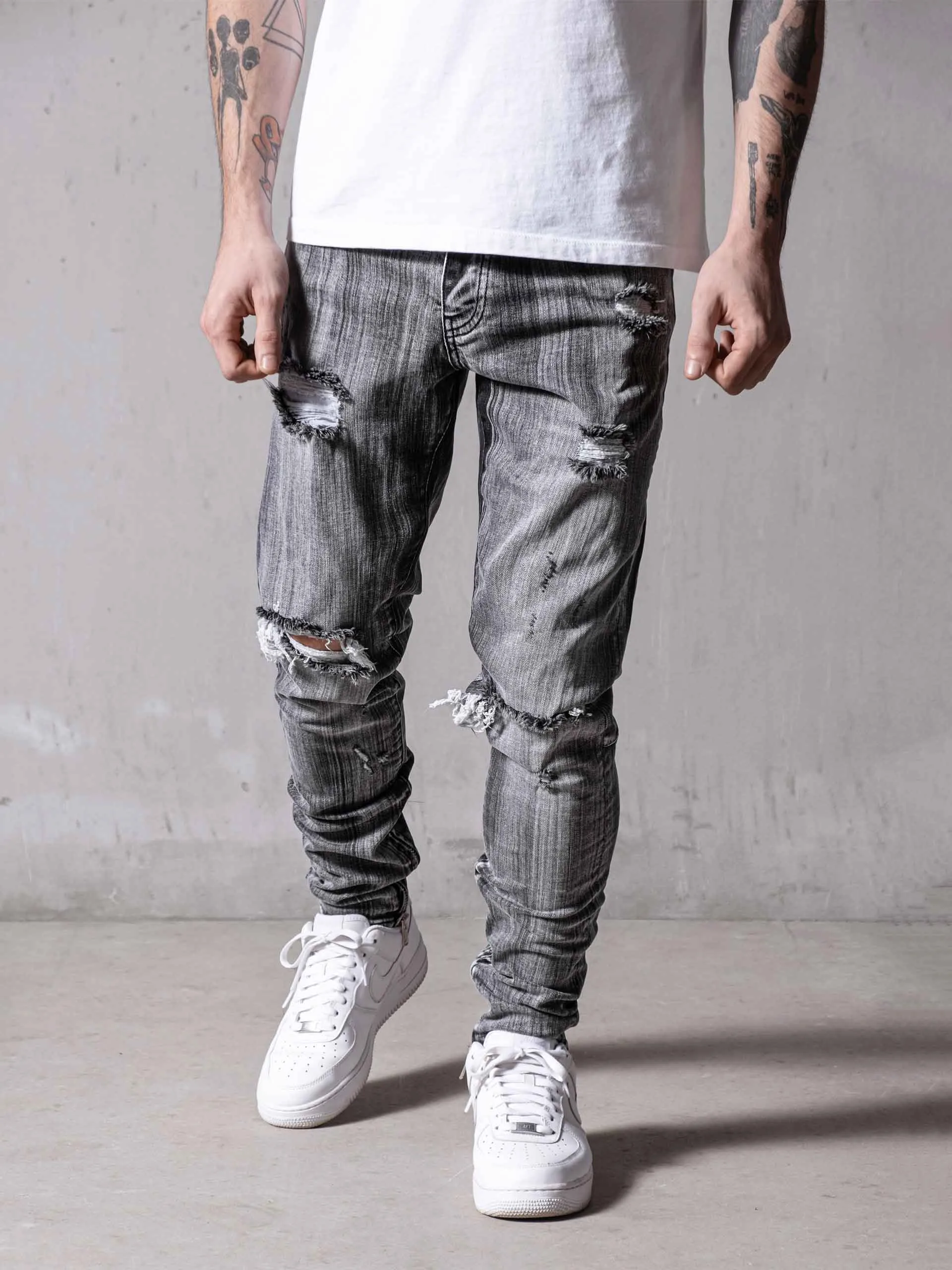 Grey Mono Essential Jeans