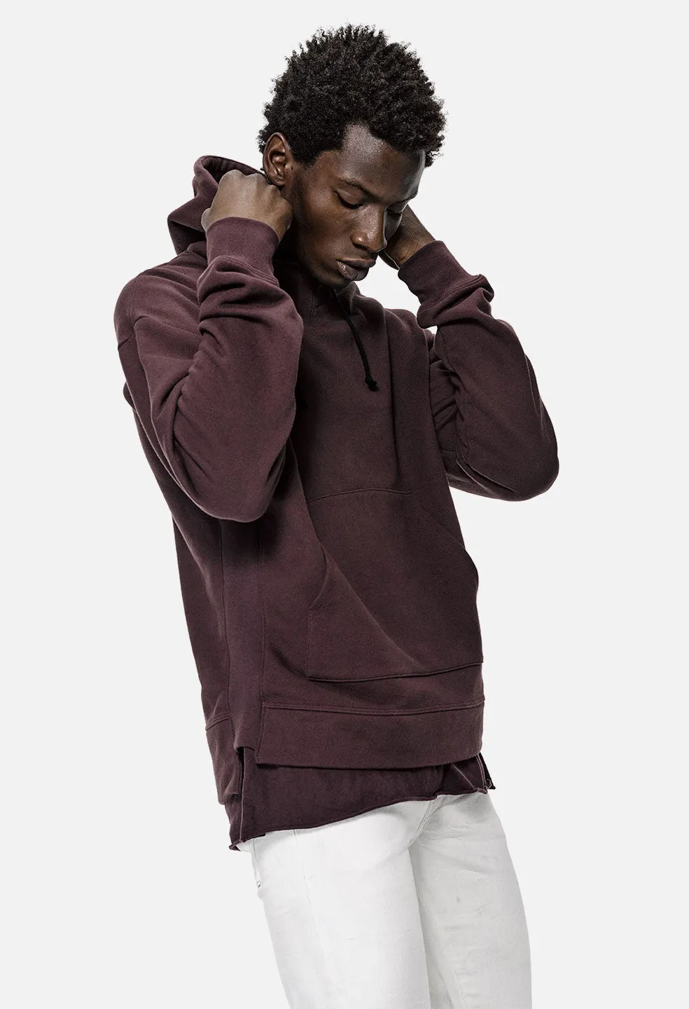 Kake Mock Pullover / Maroon