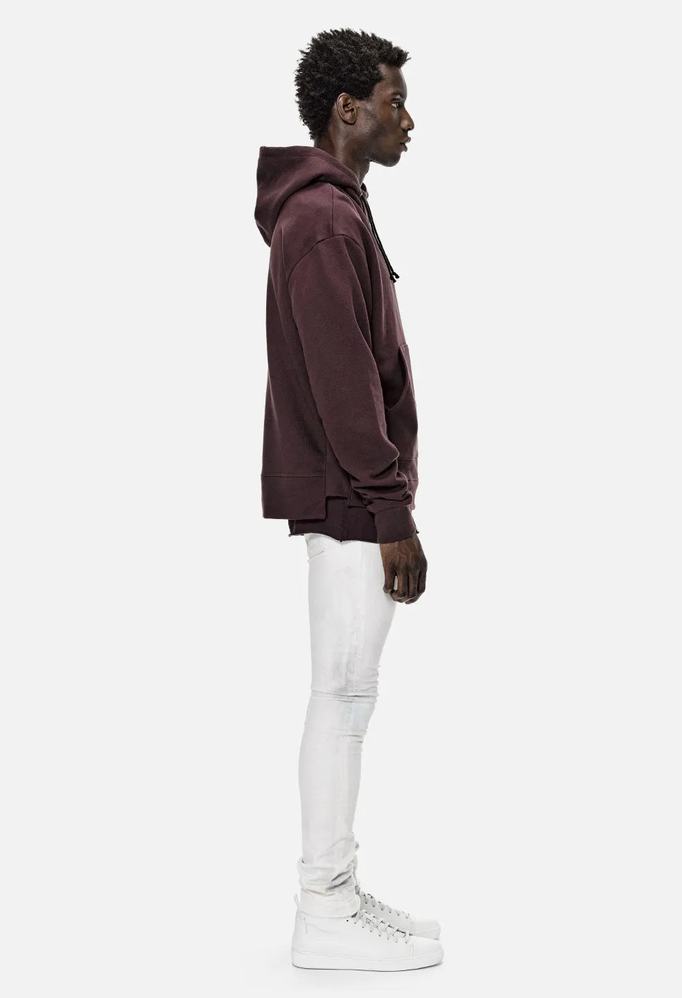 Kake Mock Pullover / Maroon