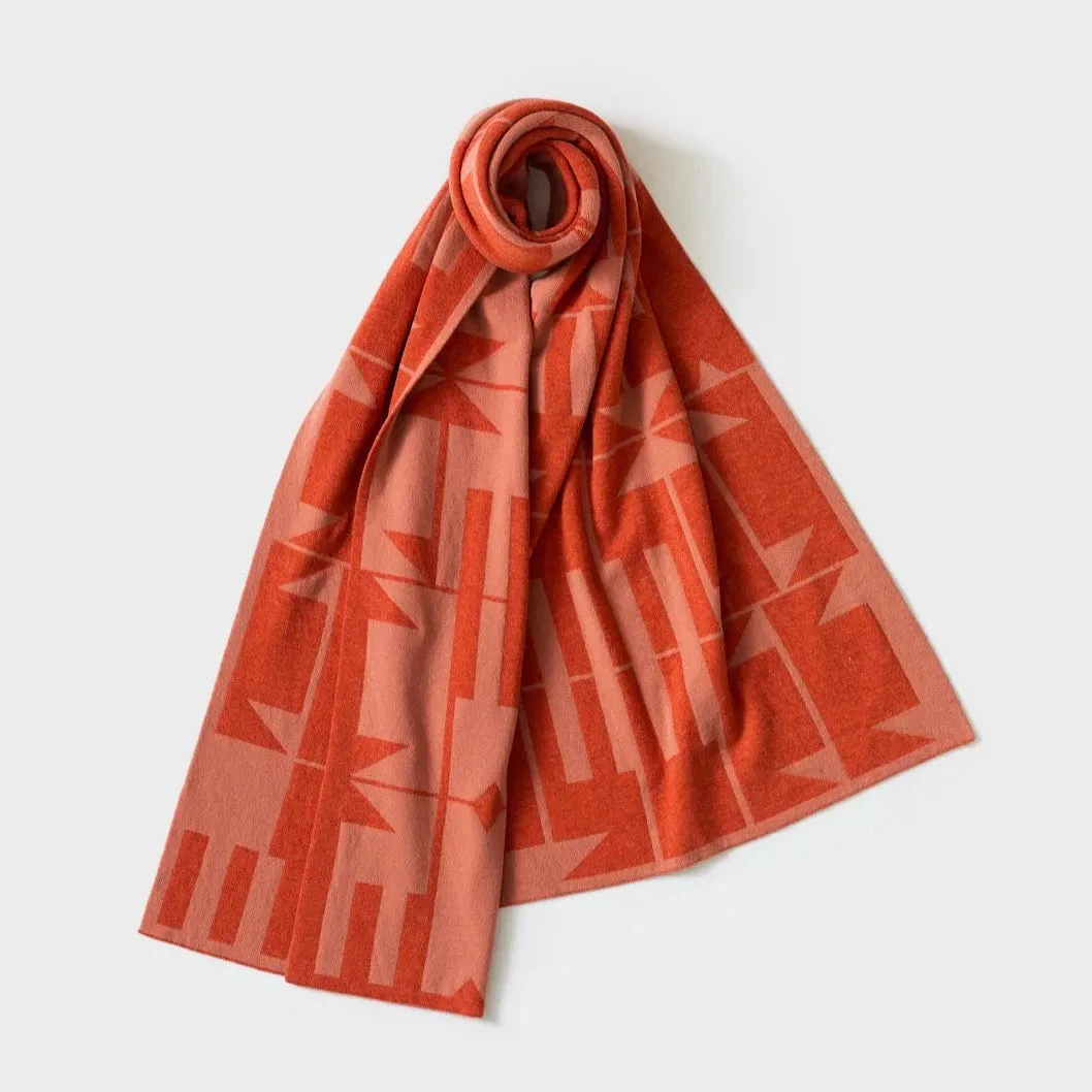 Keel Scarf - Rust & Rosehip