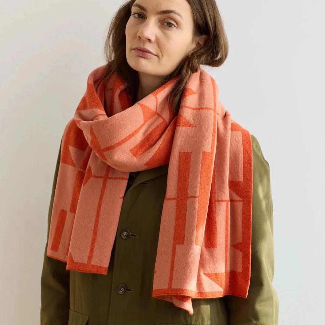 Keel Scarf - Rust & Rosehip