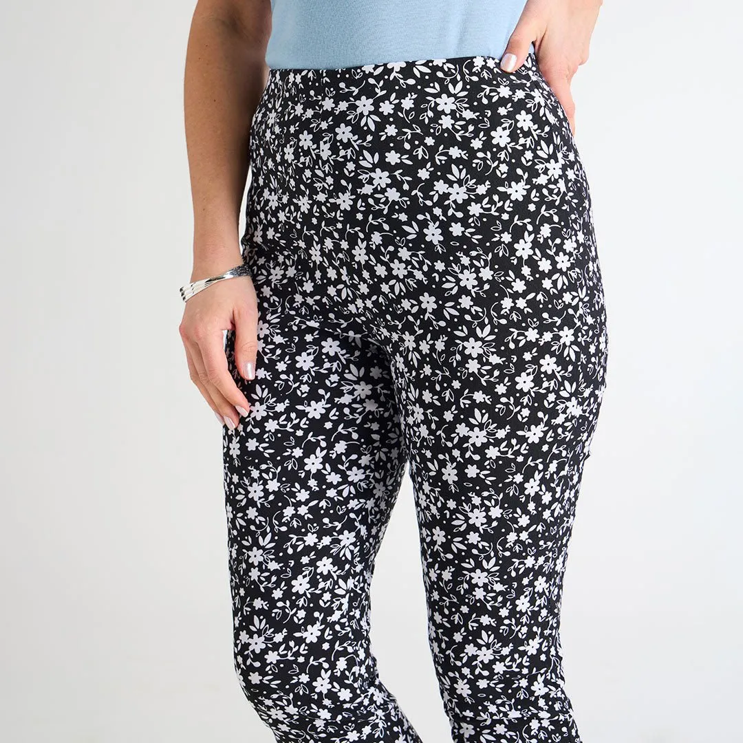 Ladies Printed Bengaline Trousers