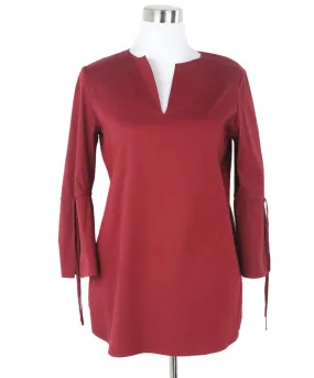 Lafayette Burgundy Cotton Tunic sz 4