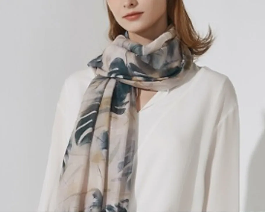 Leaf Print Scarf