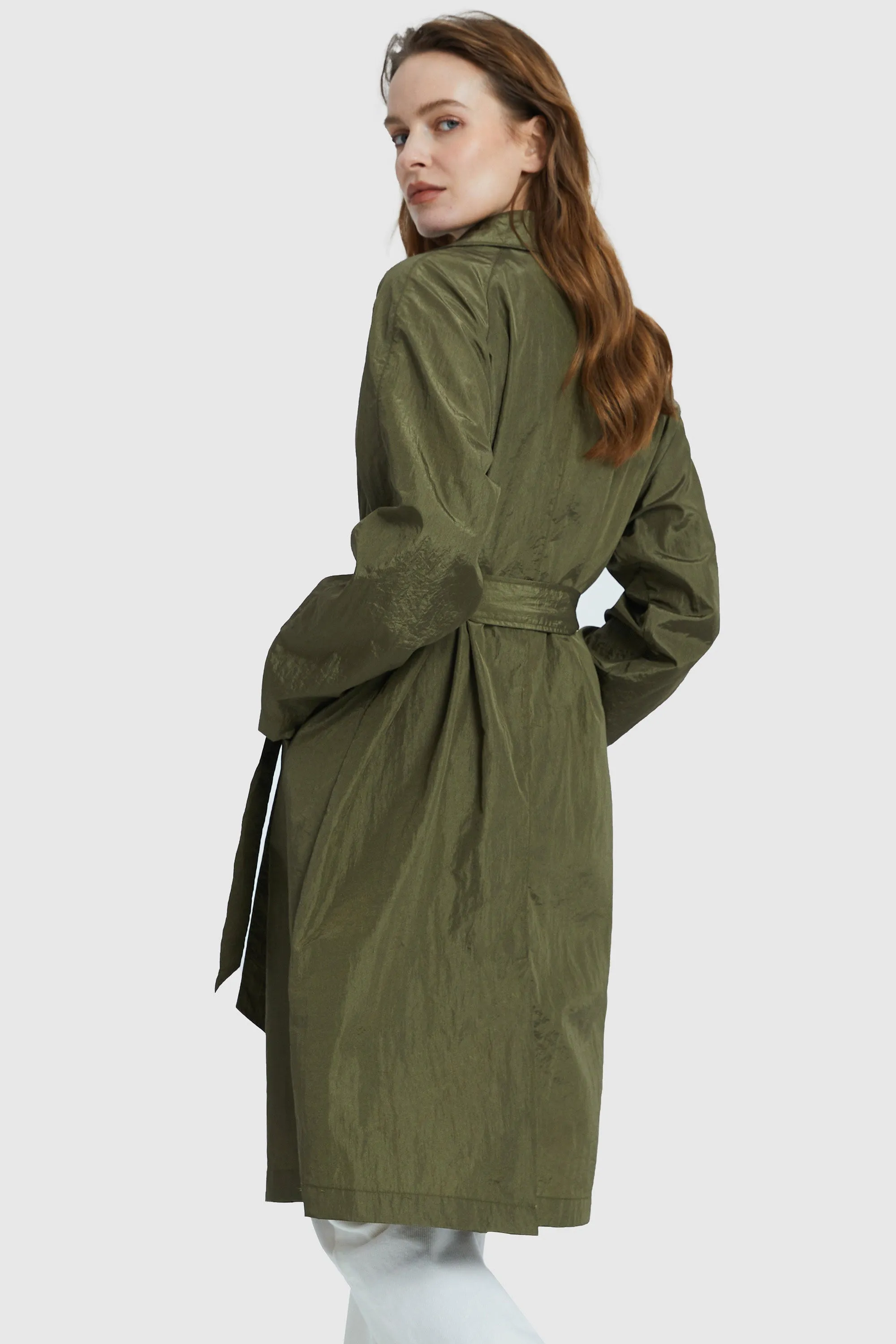 Lightweight Single Breasted Lapel Trench Coat