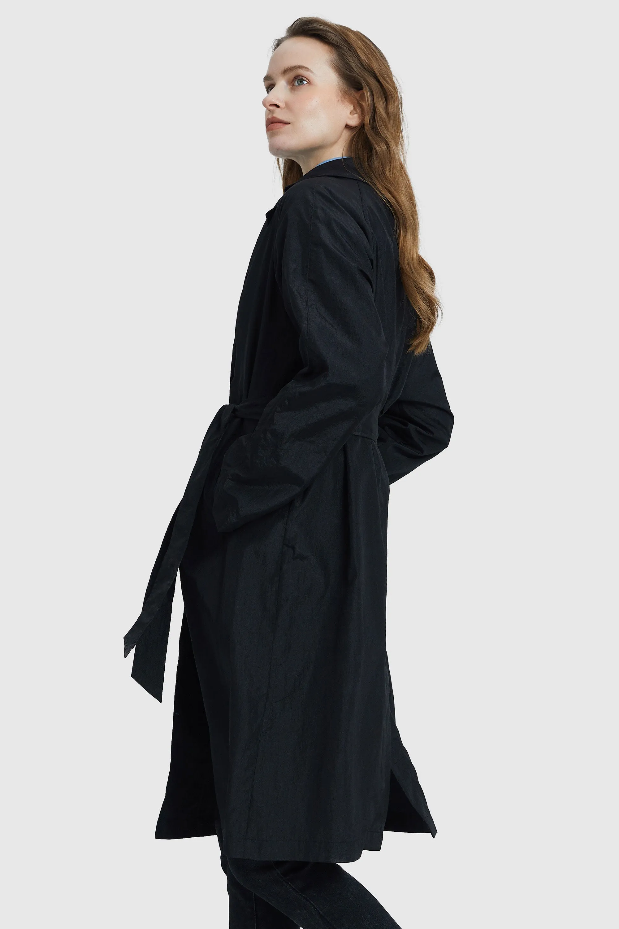 Lightweight Single Breasted Lapel Trench Coat