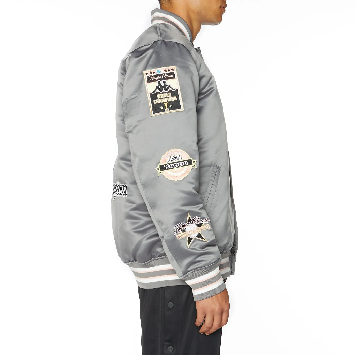 Logo Jasper Bomber Jacket - Grey