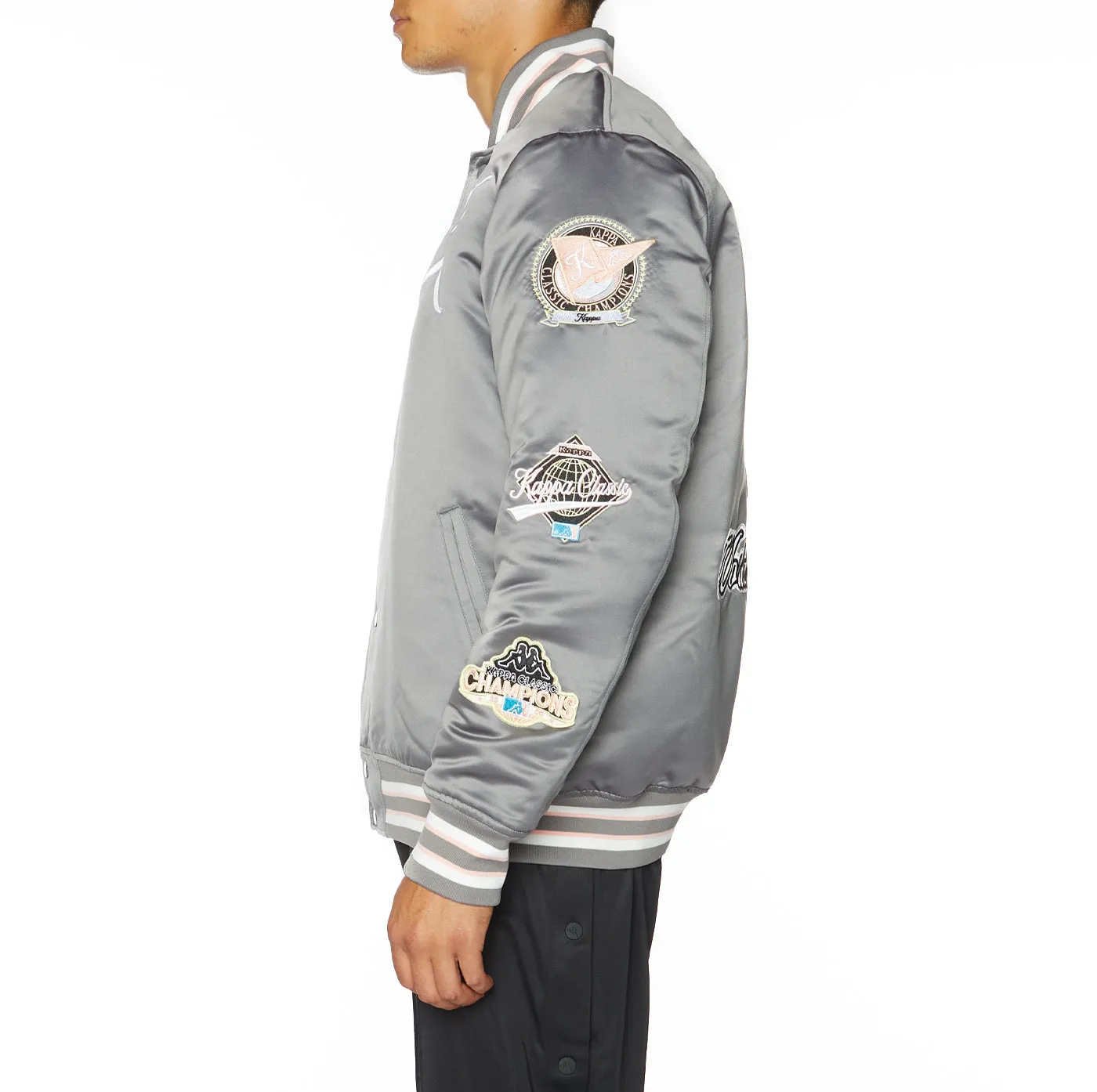 Logo Jasper Bomber Jacket - Grey