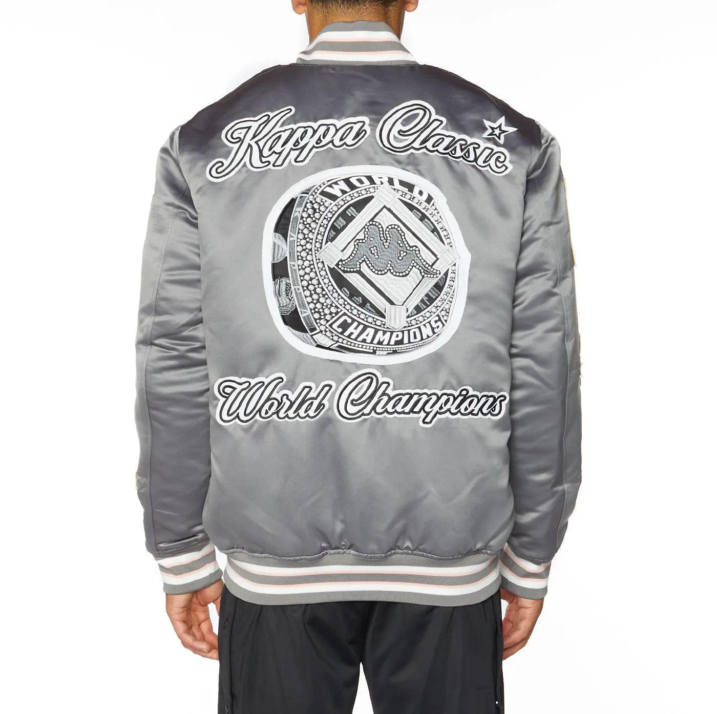 Logo Jasper Bomber Jacket - Grey