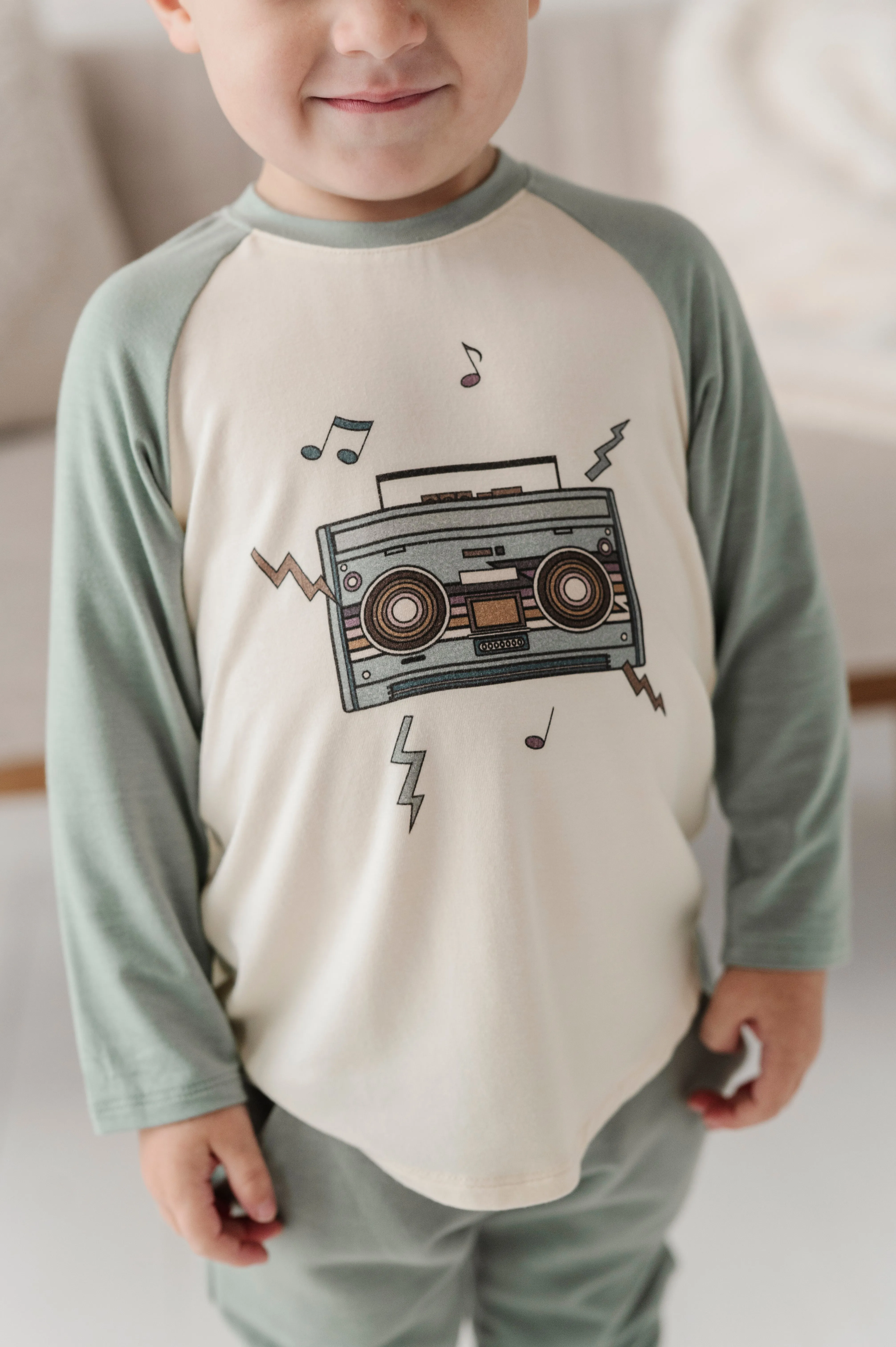 Long Sleeve Baseball Tee - Boombox