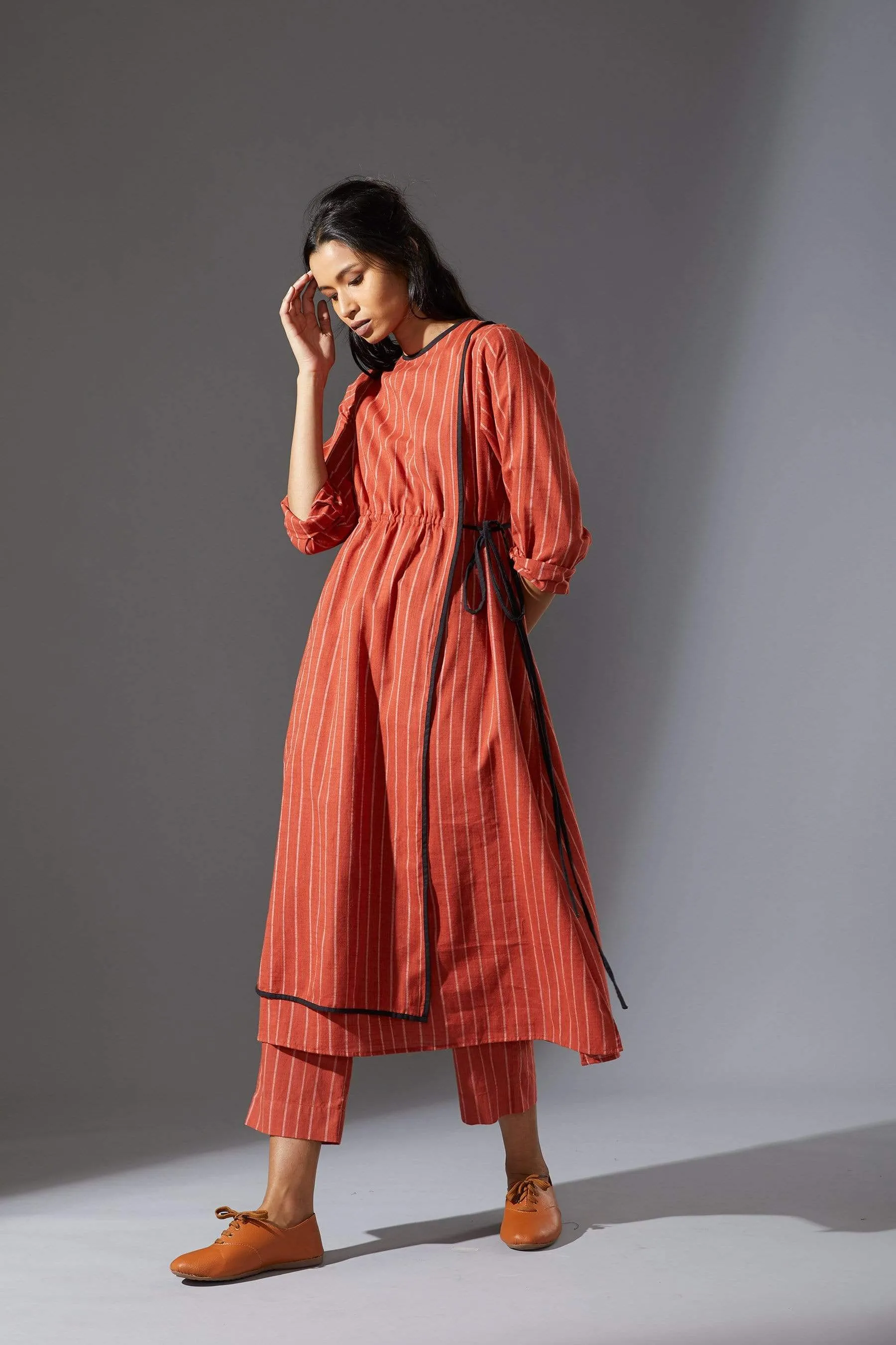 Mati Rust Overlap Tunic