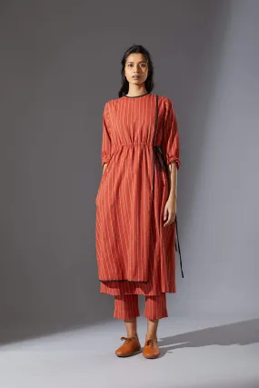 Mati Rust Overlap Tunic