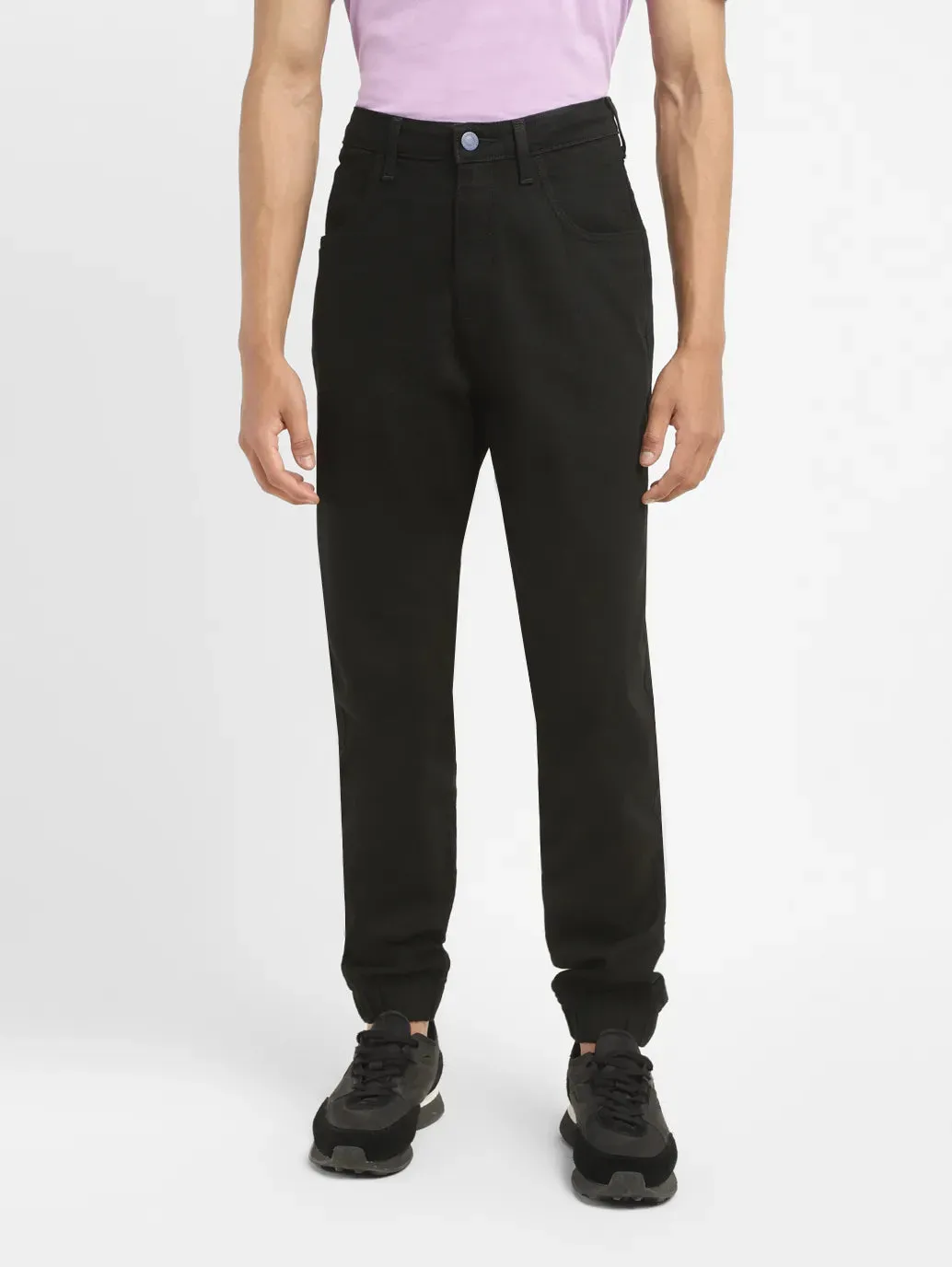 Men's Black Jogger Fit Jeans