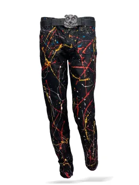 Men's Jeans - Hand painted Jeans - Drip