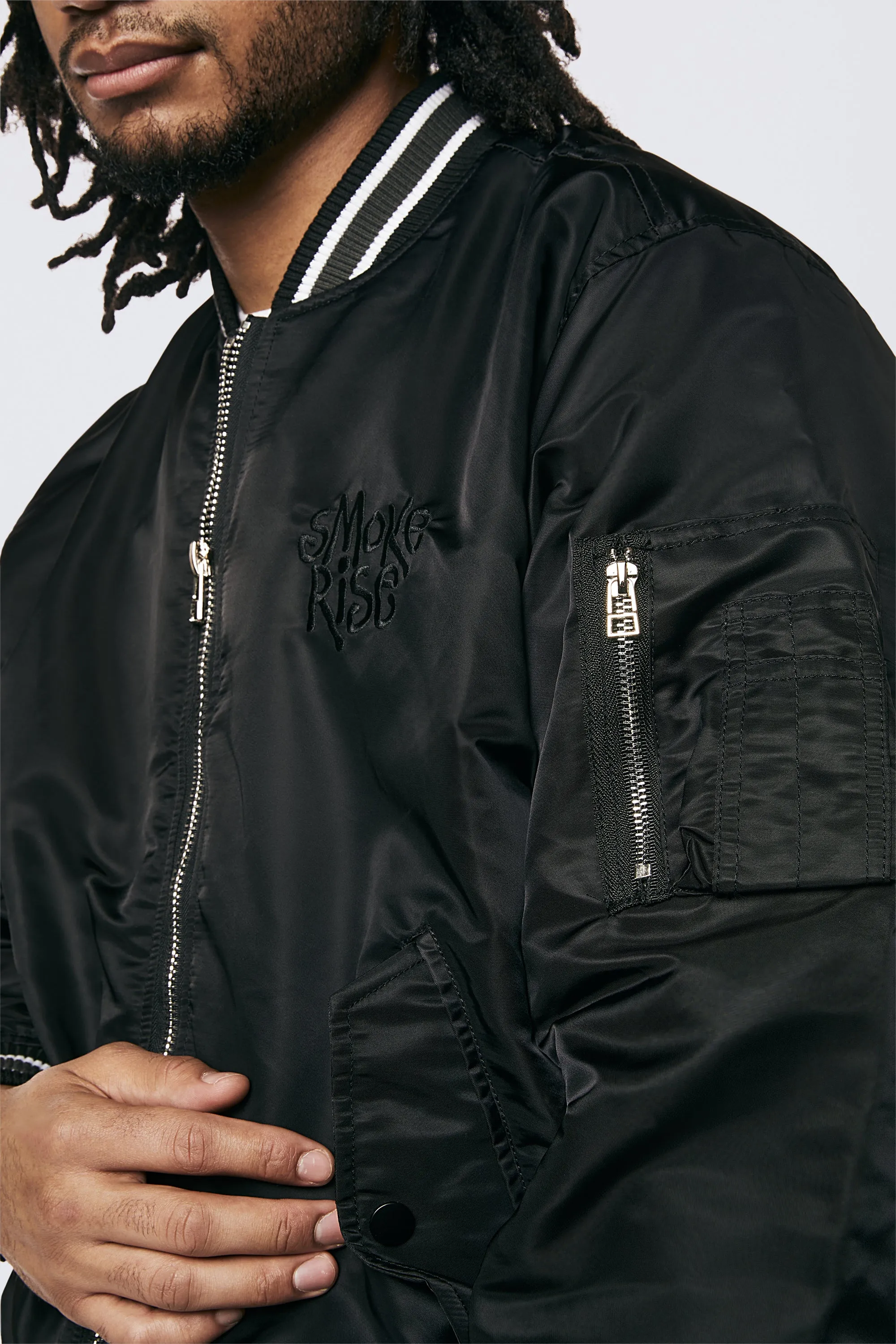 Men's MA1 Bomber Jacket Black - Online Exclusive