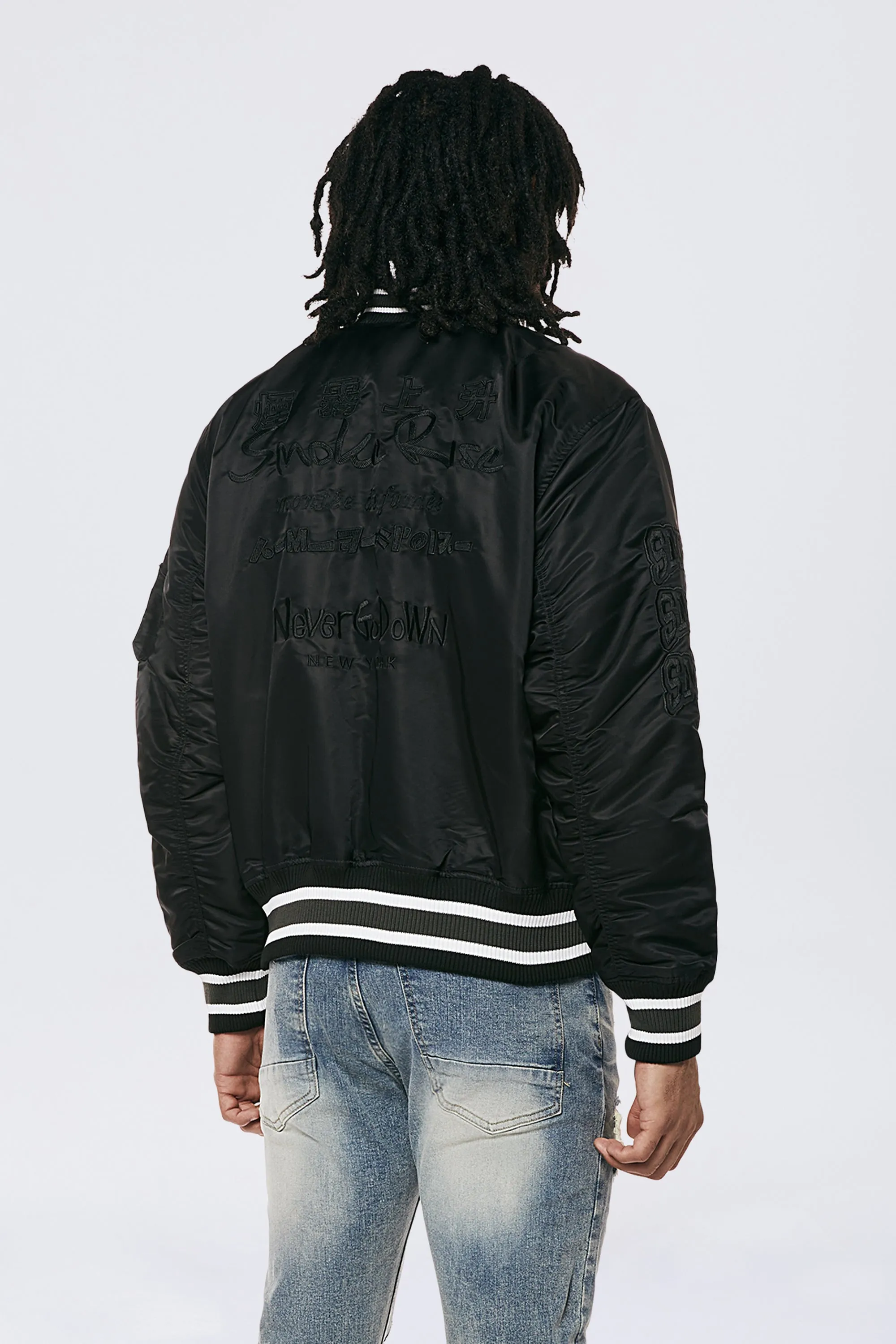 Men's MA1 Bomber Jacket Black - Online Exclusive