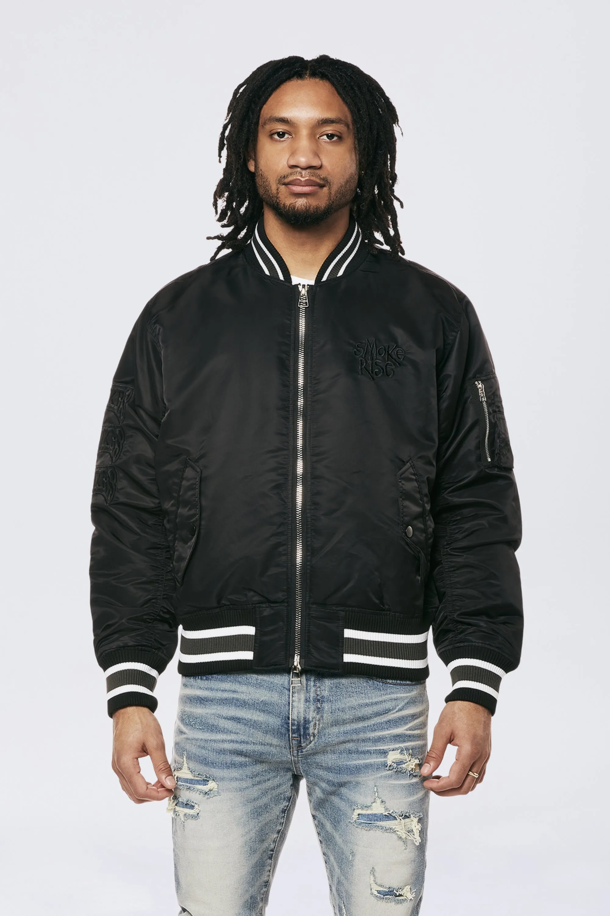 Men's MA1 Bomber Jacket Black - Online Exclusive