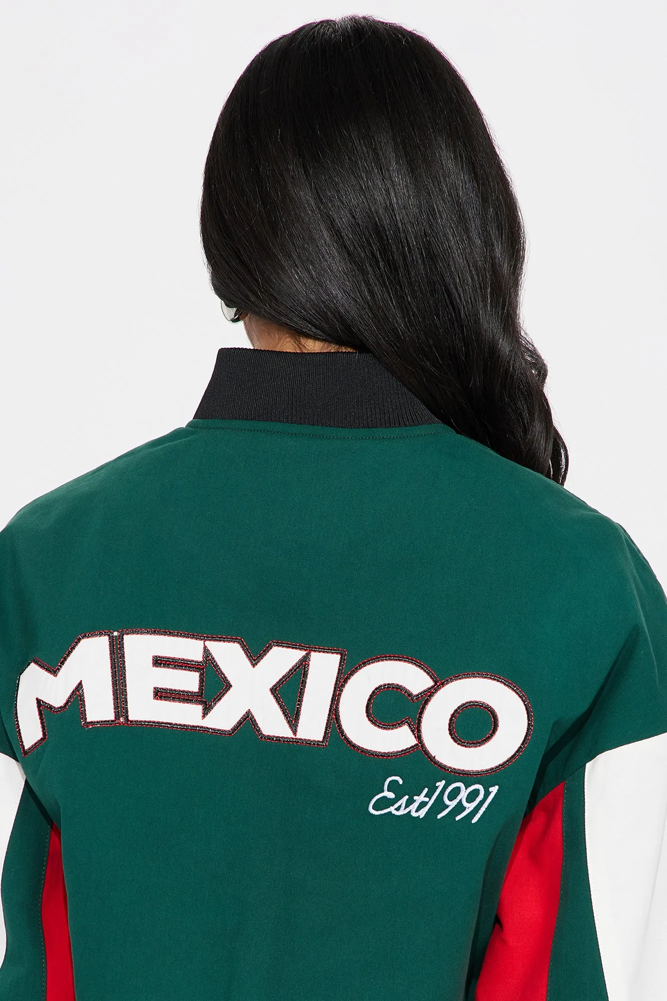 Mexico Champs Bomber Jacket - Green/combo