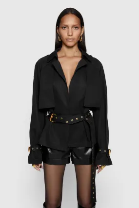 Mia Cropped Trench Coat