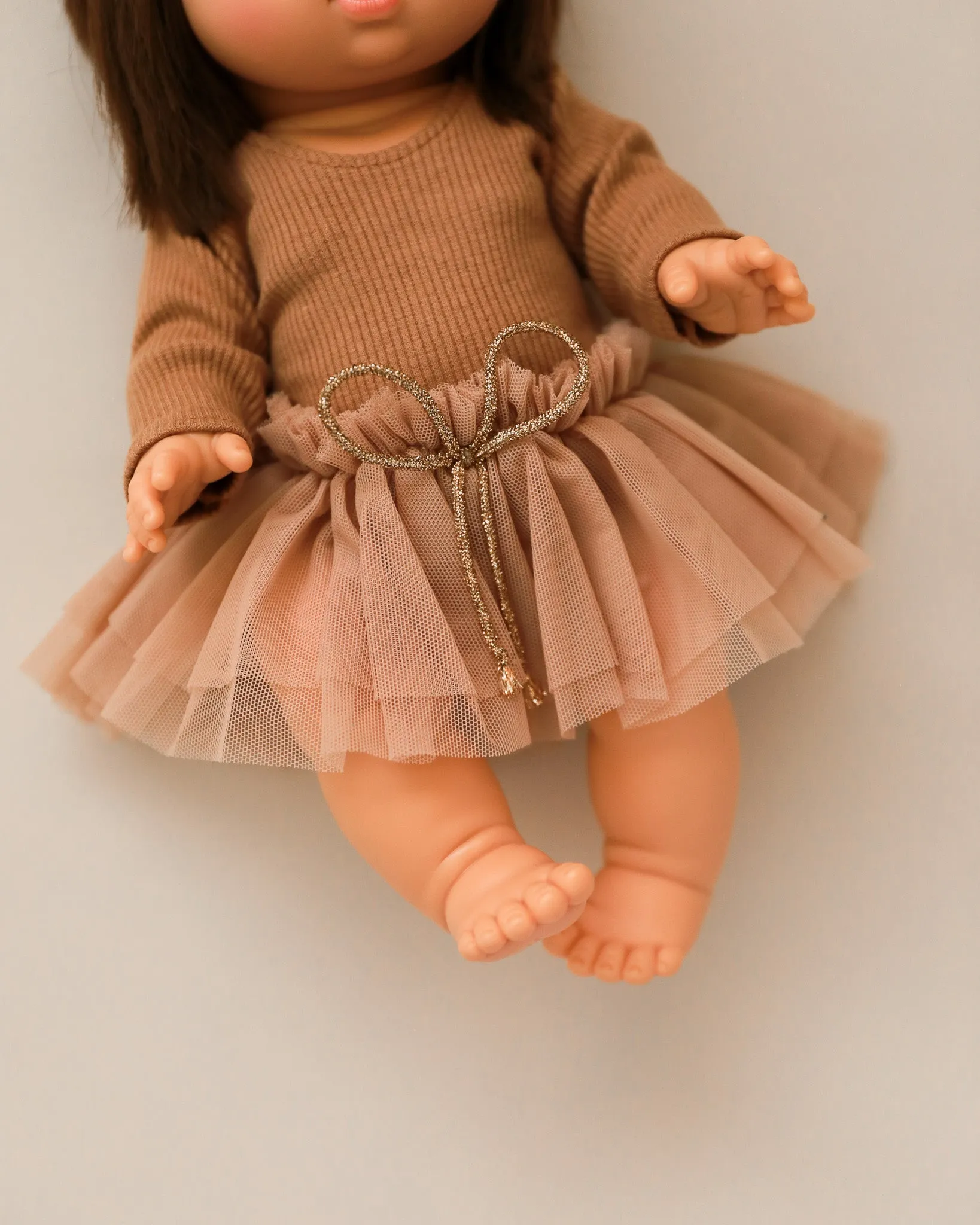 Minikane Doll Clothes | Doll Tutu Bodysuit - Cinnamon