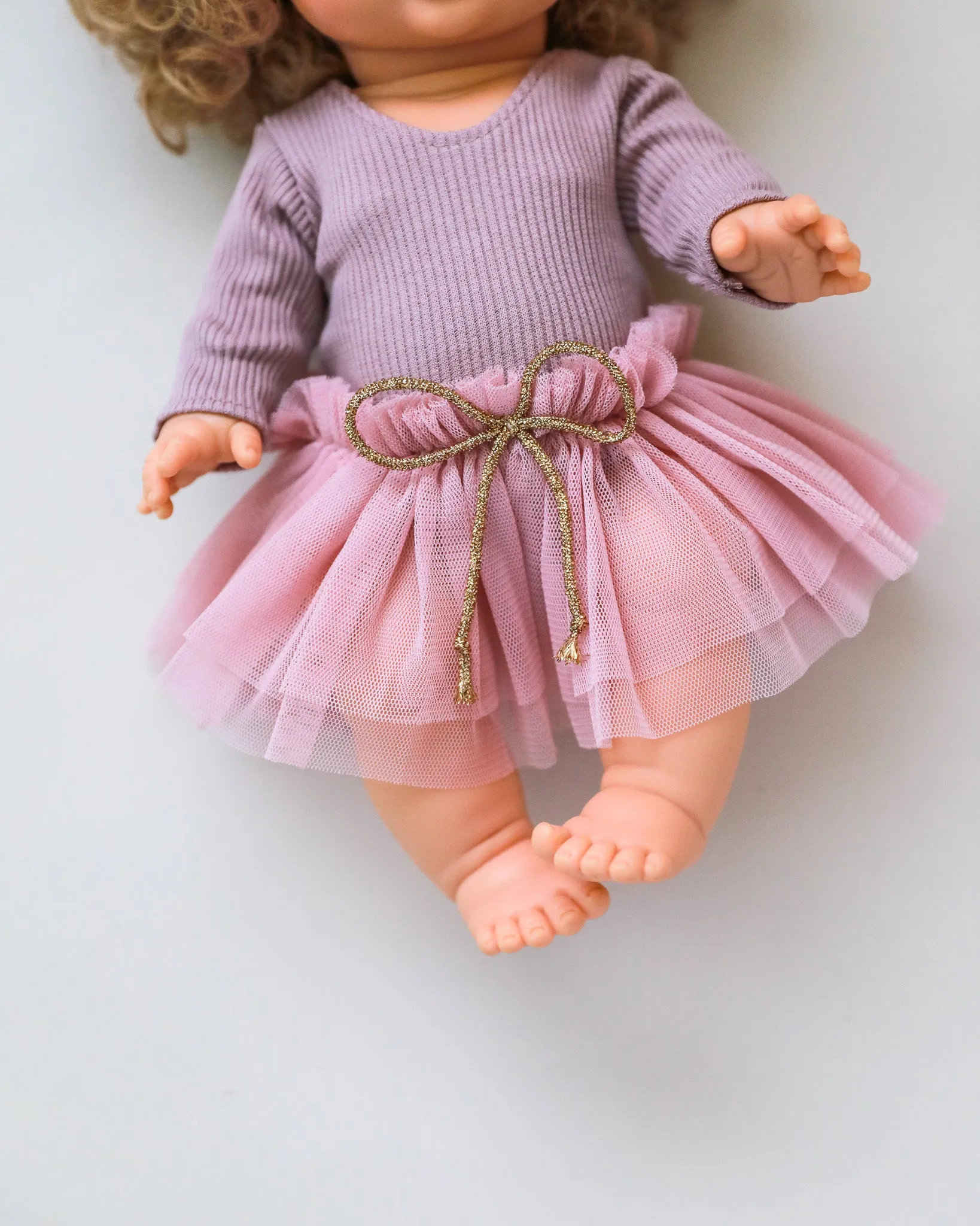 Minikane Doll Clothes | Doll Tutu Bodysuit - Lavender