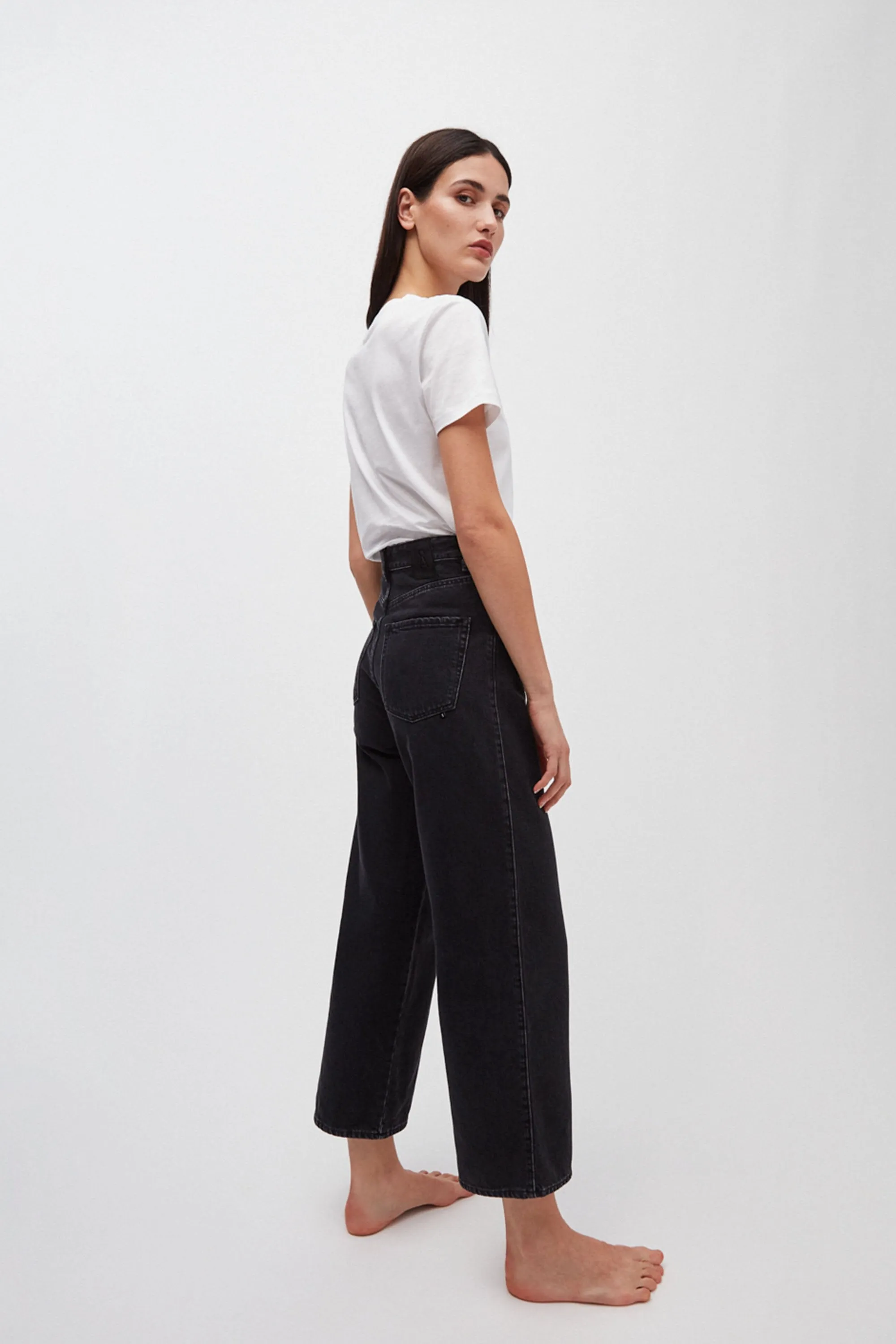 nessaa cropped jeans black