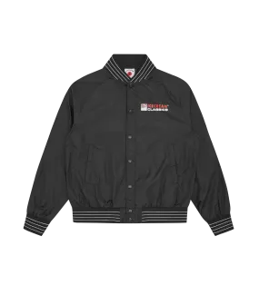 NYLON BOMBER JACKET - BLACK