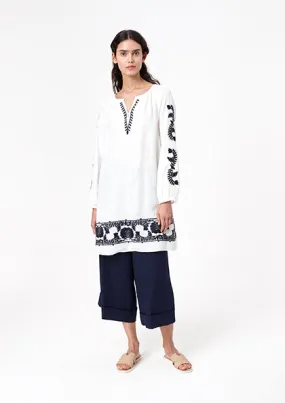 Off White Ethnic Tunic