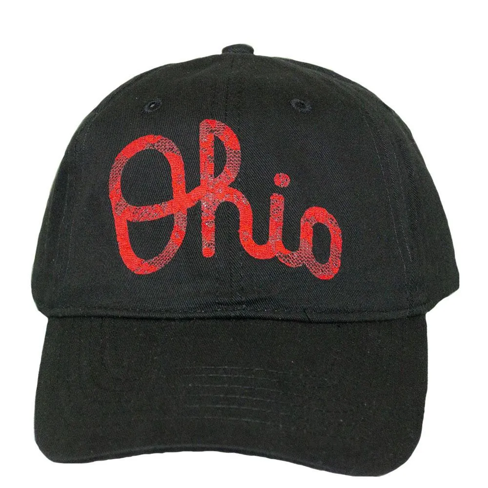 Ohio Black Baseball Hat