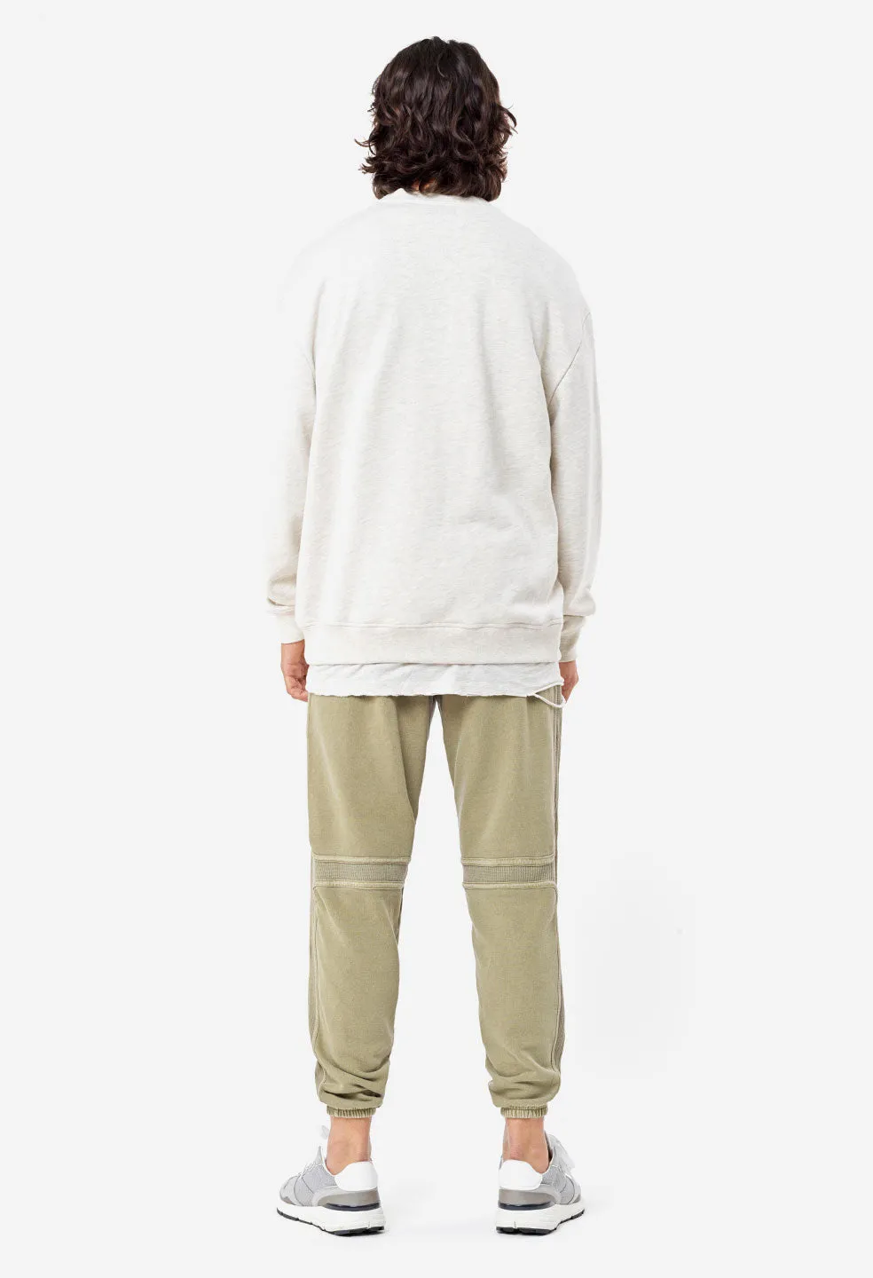 Oversized Crewneck Pullover / Heather Oatmeal