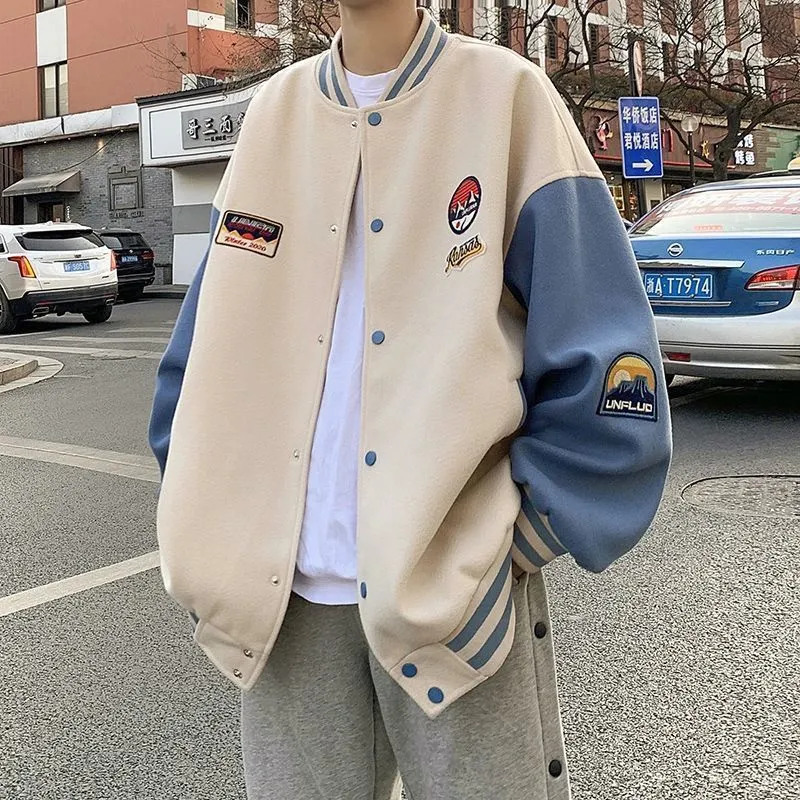 Oversized Hiphop Varsity Baseball Sports Jacket