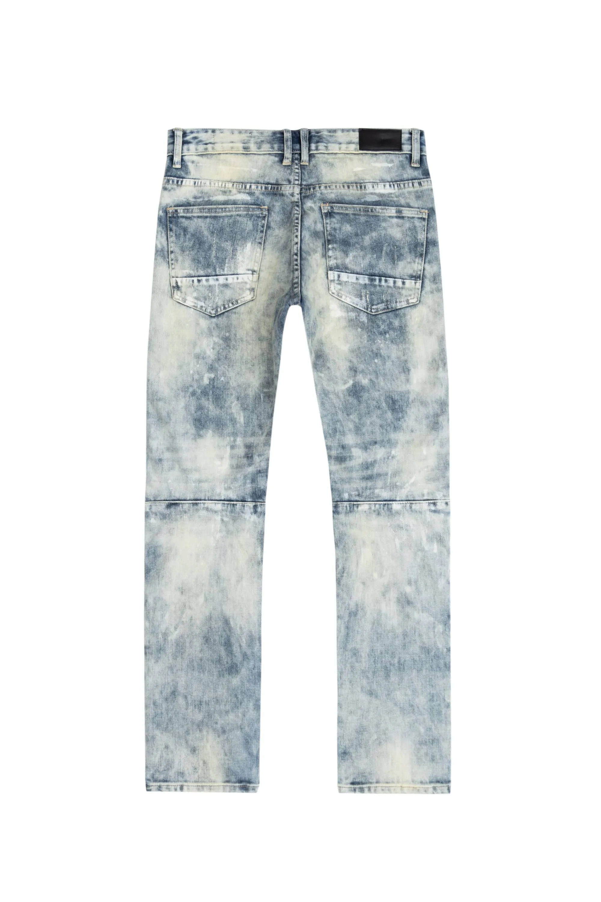 Patch Washed Jeans - Mojave Blue