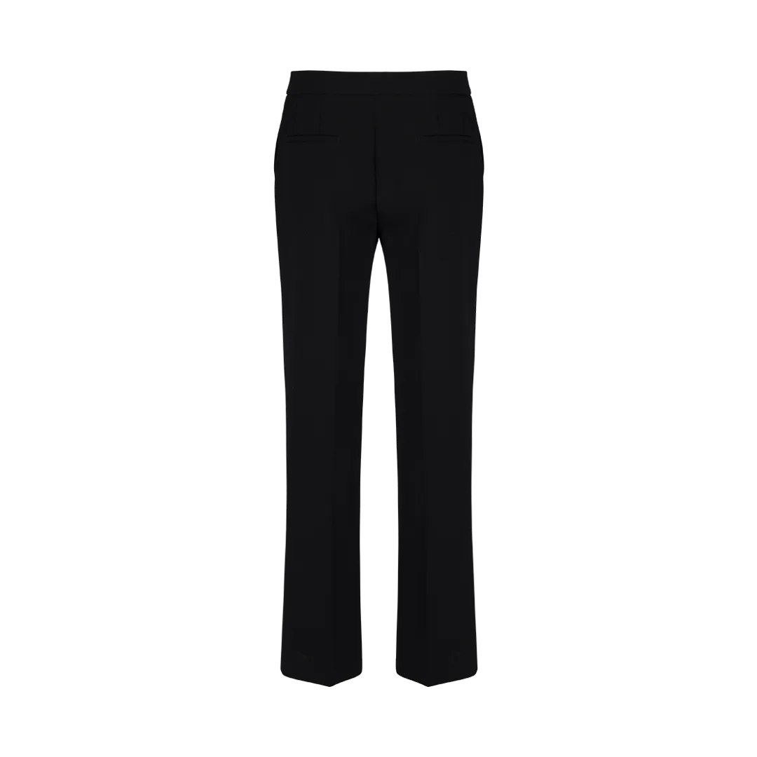 Pleated Split-Hem Trousers