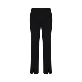 Pleated Split-Hem Trousers