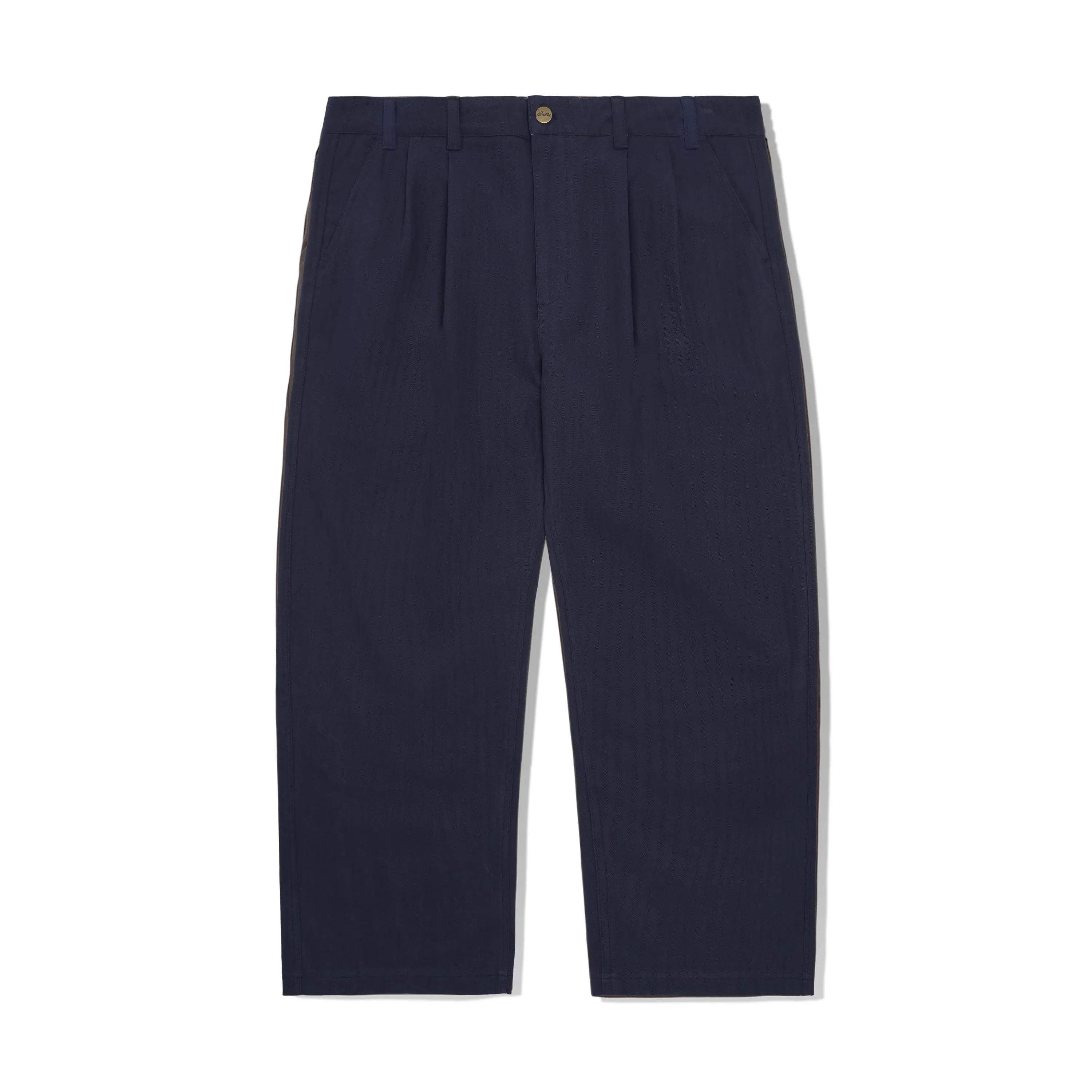 Pleated Trousers, Navy