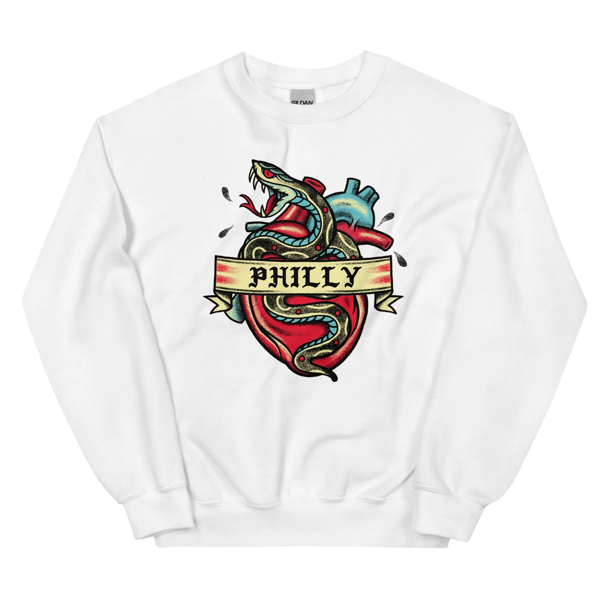 "Philly Snake Tattoo" Sweatshirt