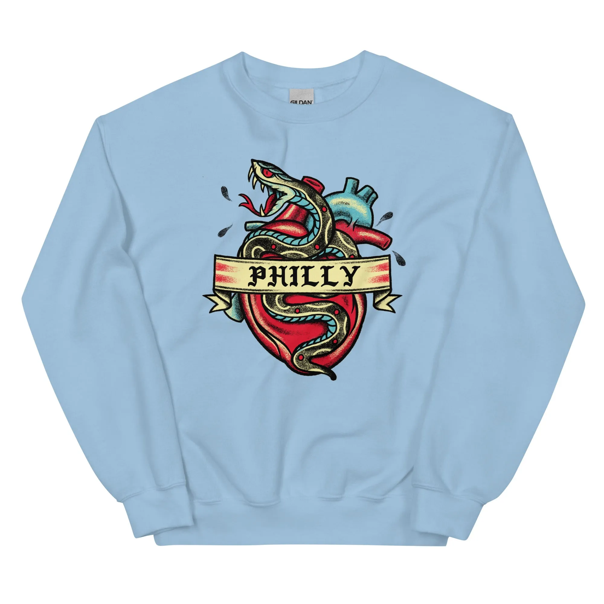 "Philly Snake Tattoo" Sweatshirt