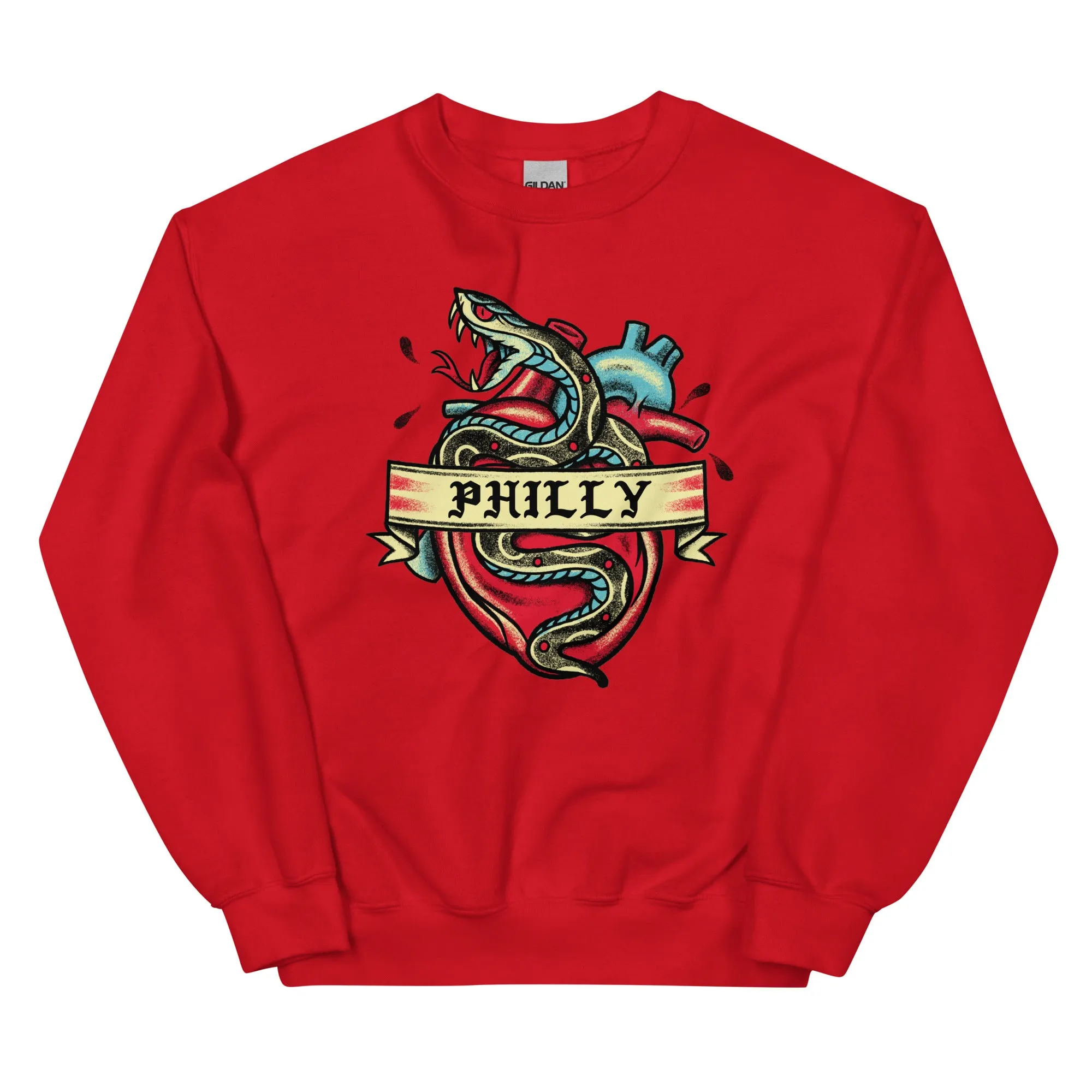 "Philly Snake Tattoo" Sweatshirt