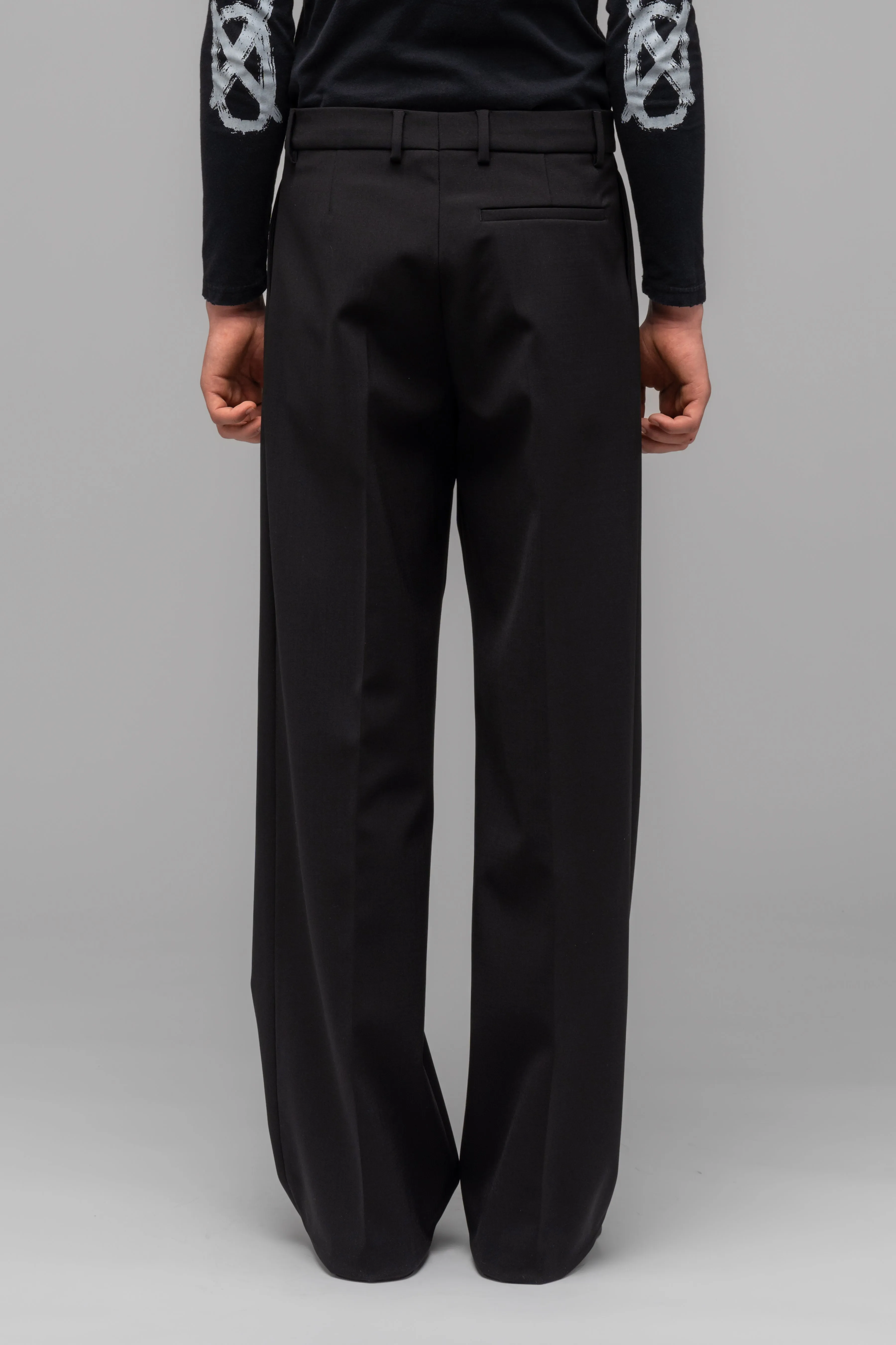 "PORTRAIT" WIDE LEG SUIT TROUSERS