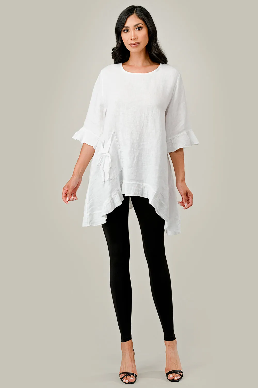 Raw Moda Single Pocket Linen tunic