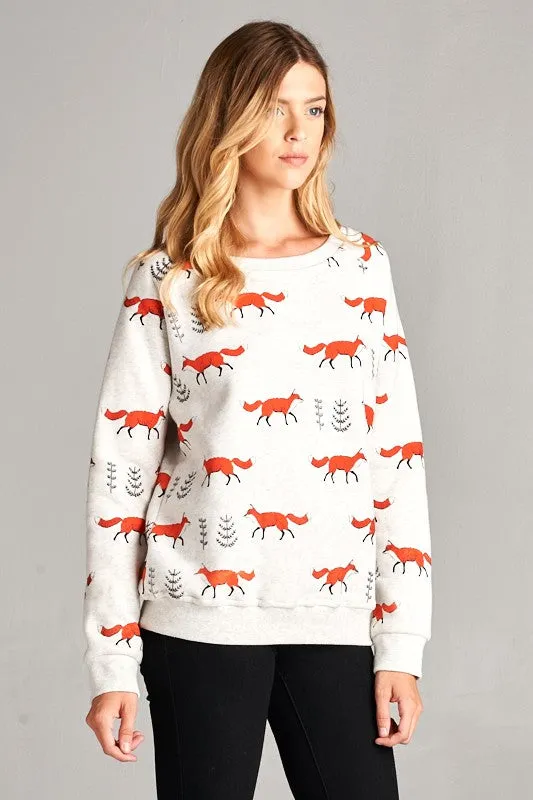 Red Fox Sweatshirt