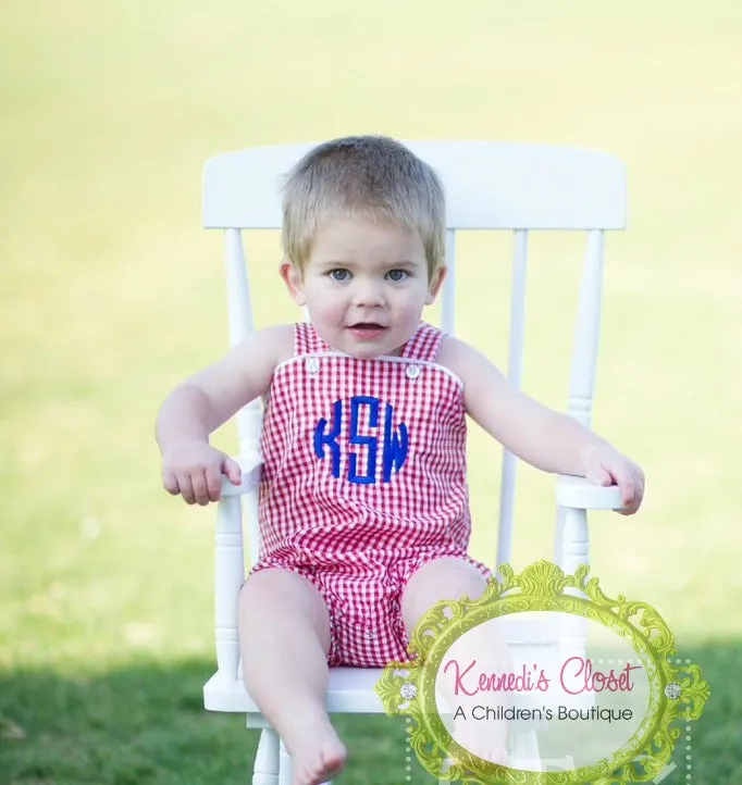 Red Gingham Sunsuit