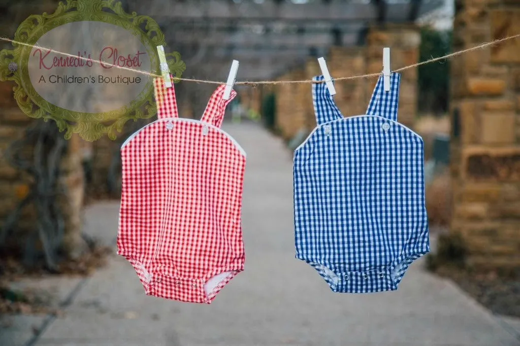 Red Gingham Sunsuit